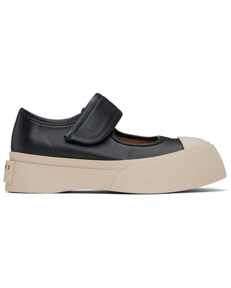 Marni Black Pablo Mary Jane Ballerina Flats 00n99
