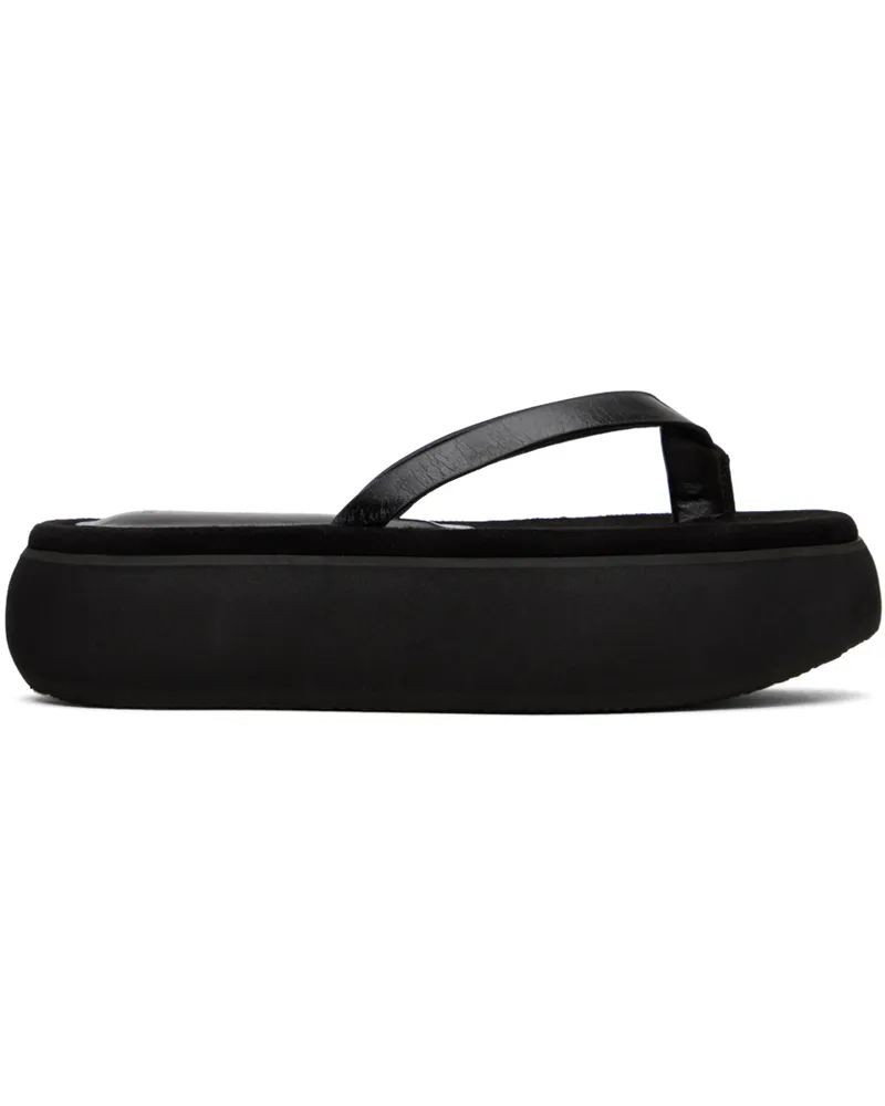 OSOI Black Boat Flip Flops Black