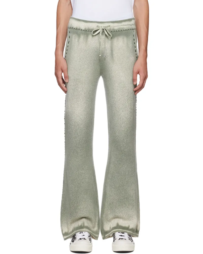 Amiri Khaki Spray Painted Lounge Pants Military
