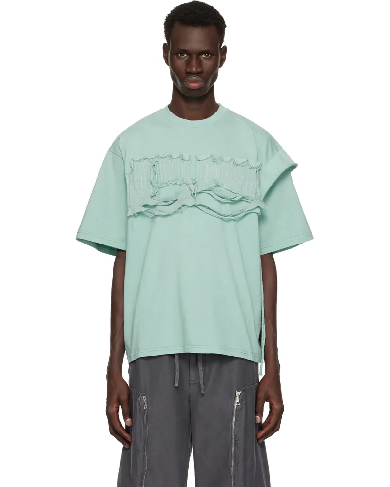 OTTOLINGER Blue Distressed Oversized T-shirt Blue