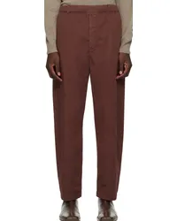 Christophe Lemaire Brown Relaxed Trousers Brcocoa