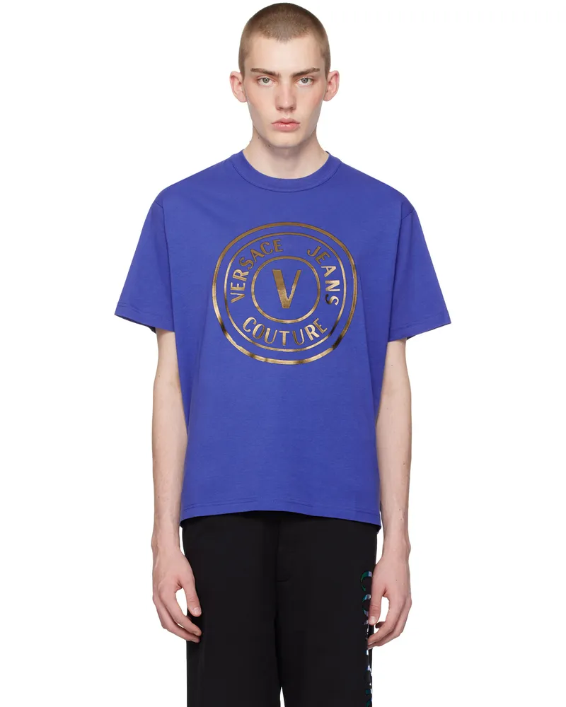 Versace Jeans Blue V-Emblem T-Shirt Eg20