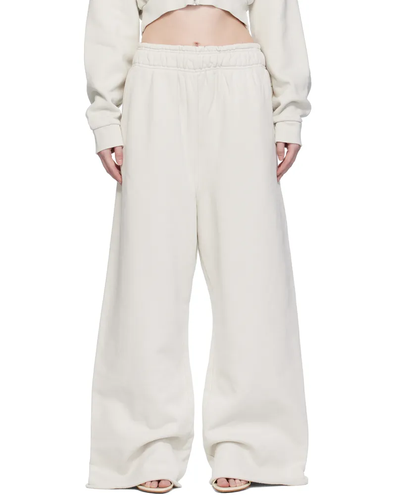 Entire Studios Off-White Full Sweatpants Rice