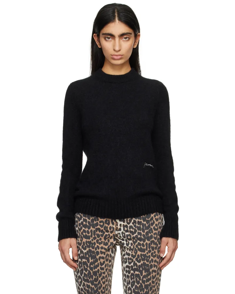 Ganni Black O-Neck Sweater 099