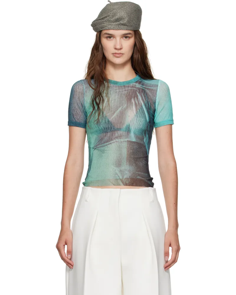 Jean Paul Gaultier Blue 'The Water' Baby T-shirt 5557
