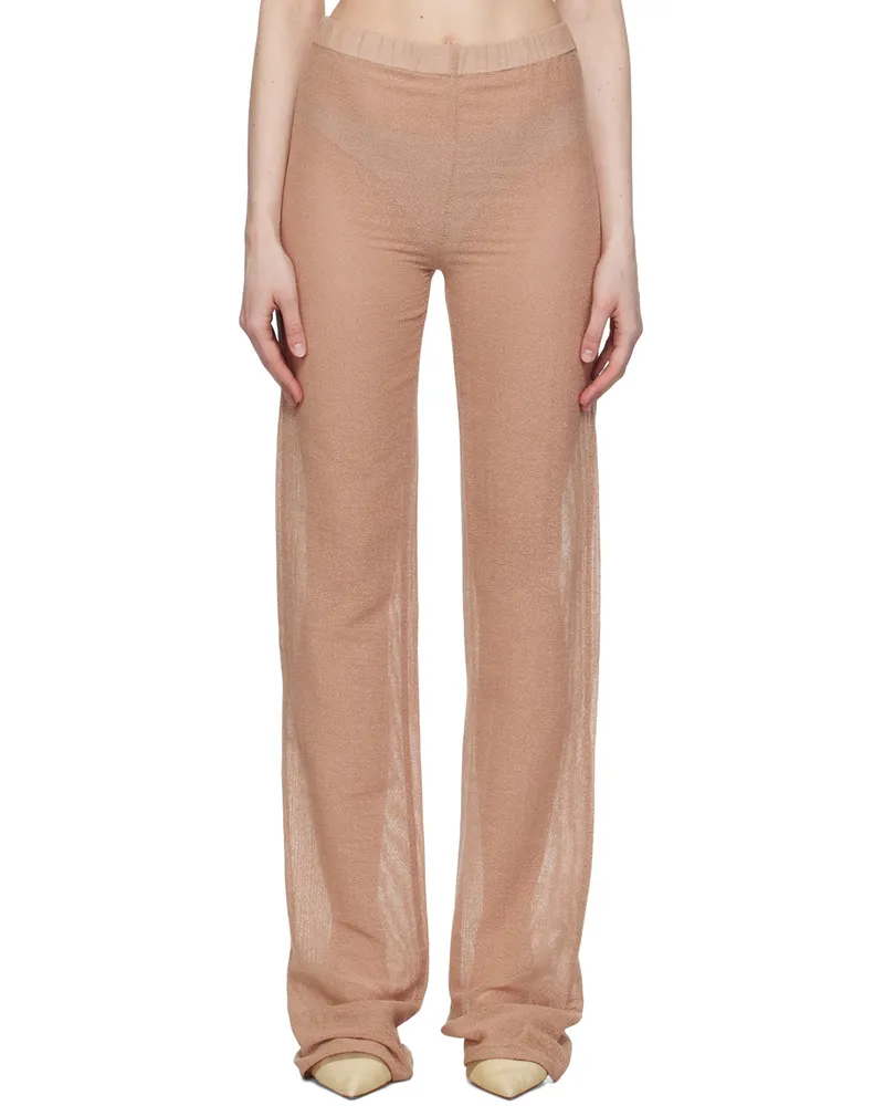 Ludovic de Saint Sernin Beige Mermaid Trousers Sand