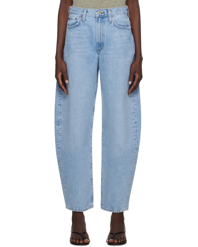 AGOLDE Blue Balloon Jeans Conflict