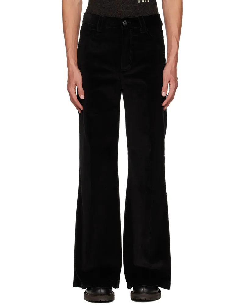 Meryll Rogge Black Flared Trousers Black