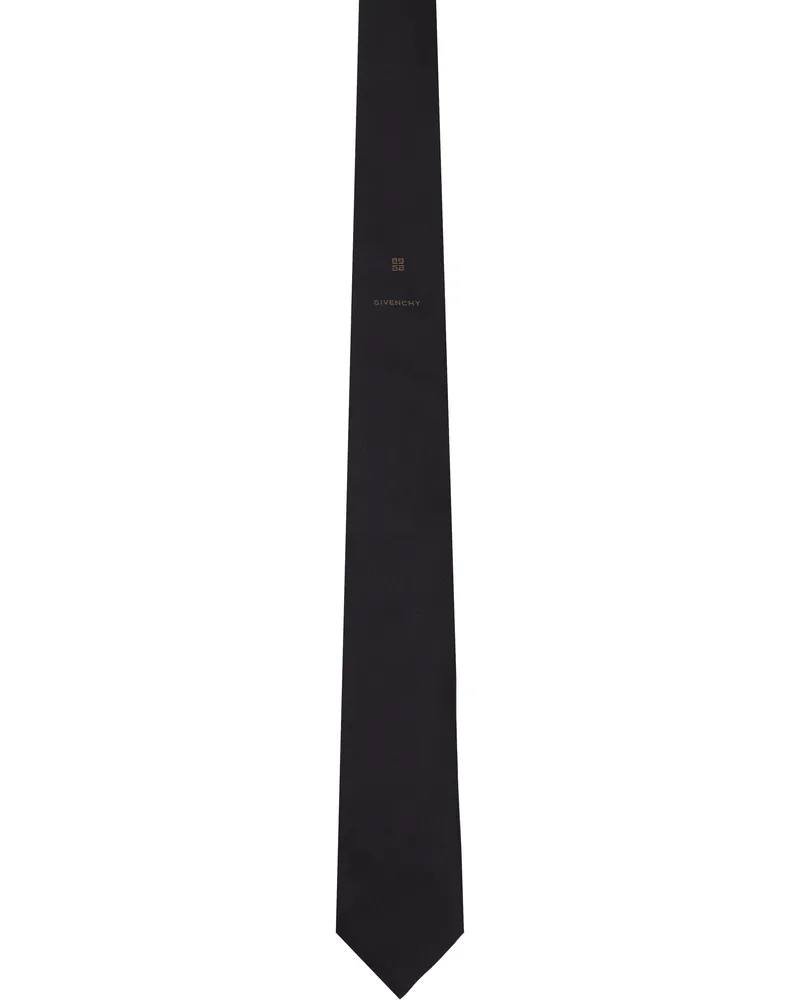 Givenchy Black 4G 'Givenchy' Tie Black