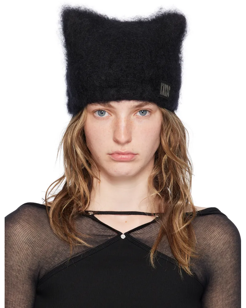 Charlotte Knowles Black Precious Beanie Black