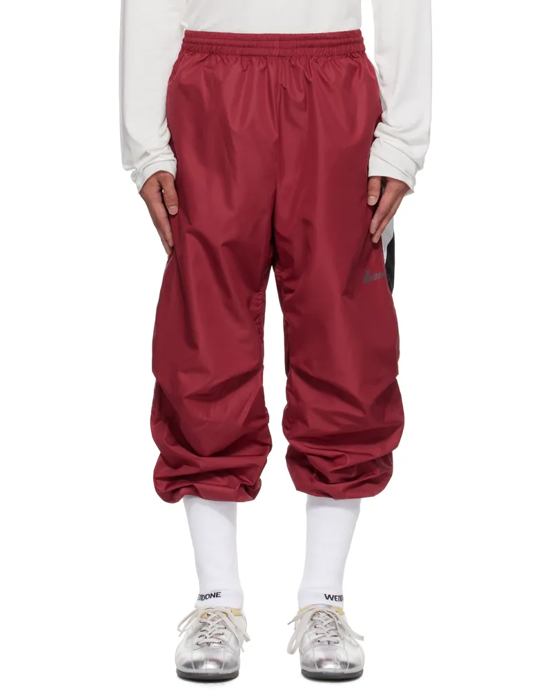 WE 11 DONE Red Socks Track Pants Red