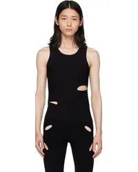 Dion Lee Black Cutout Tank Top Black