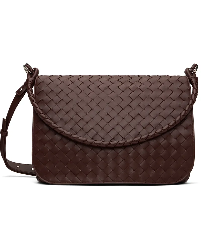 Bottega Veneta Brown Swing Messenger Bag 2130