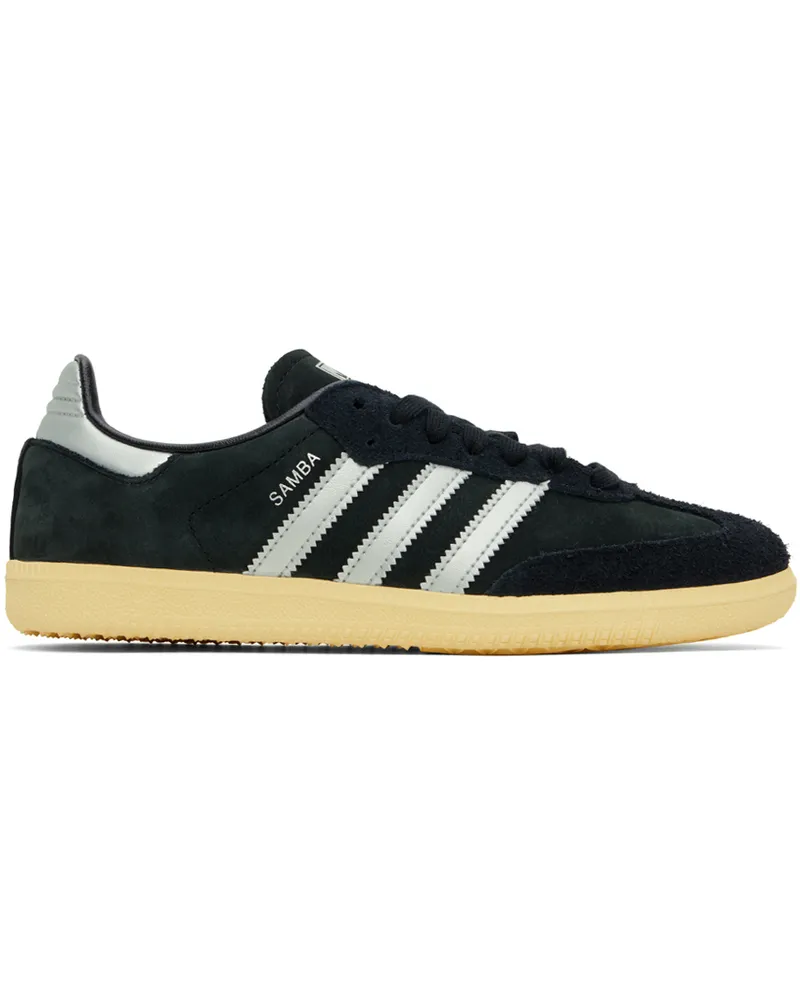 adidas Black & Silver Samba OG Sneakers Black