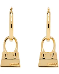 Jacquemus Gold Le Papier 'Les creoles Chiquito' Earrings Light