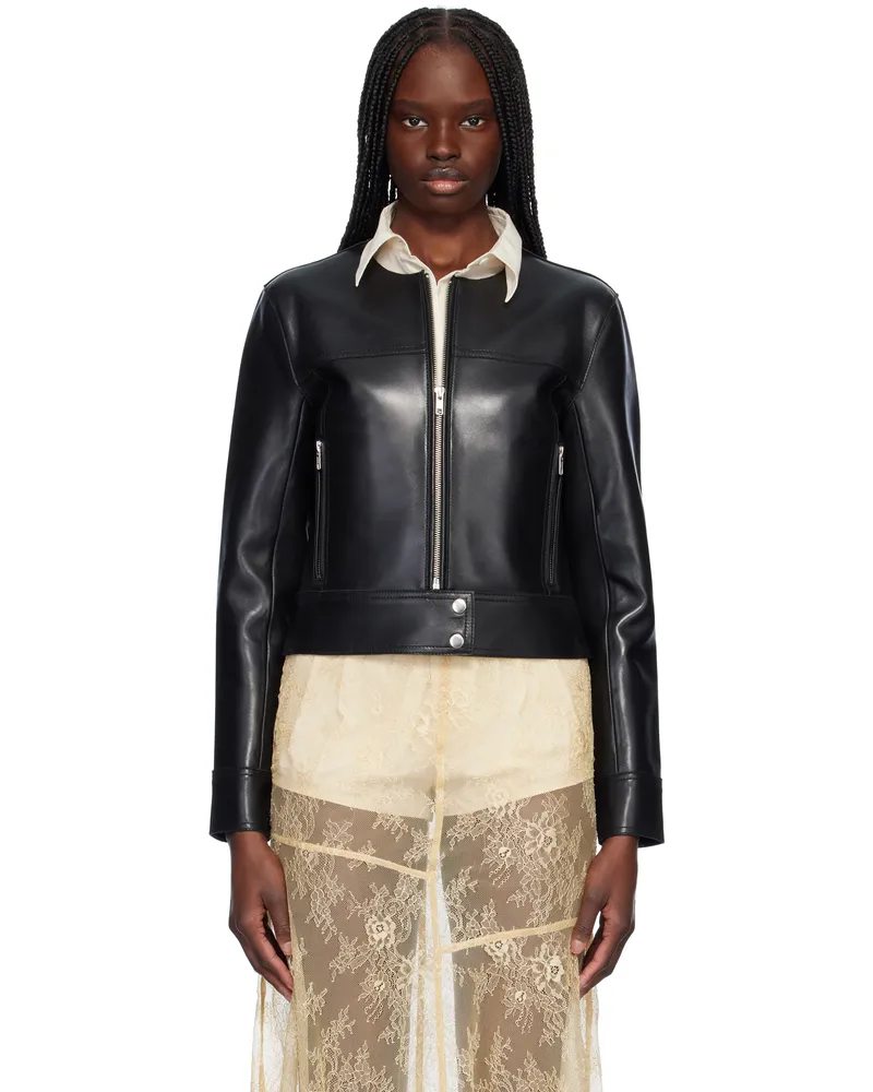 STAND Black Cassie Leather Jacket 89900