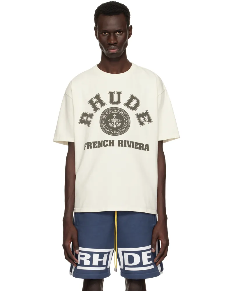 RHUDE Off-White 'Rhude French Riviera' T-shirt Vtg