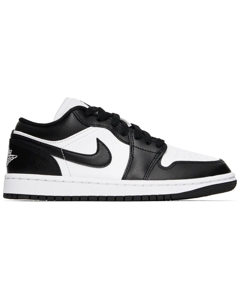 Nike White & Black Air Jordan 1 Low Sneakers White