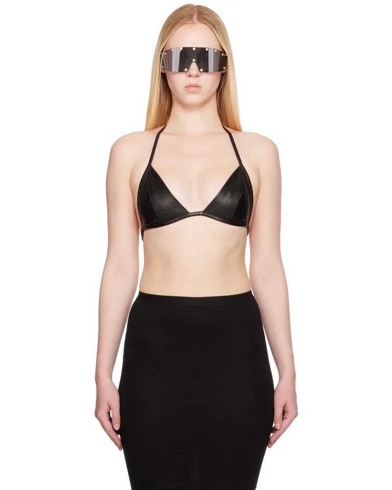 Rick Owens Black Hollywood Leather Bra 09