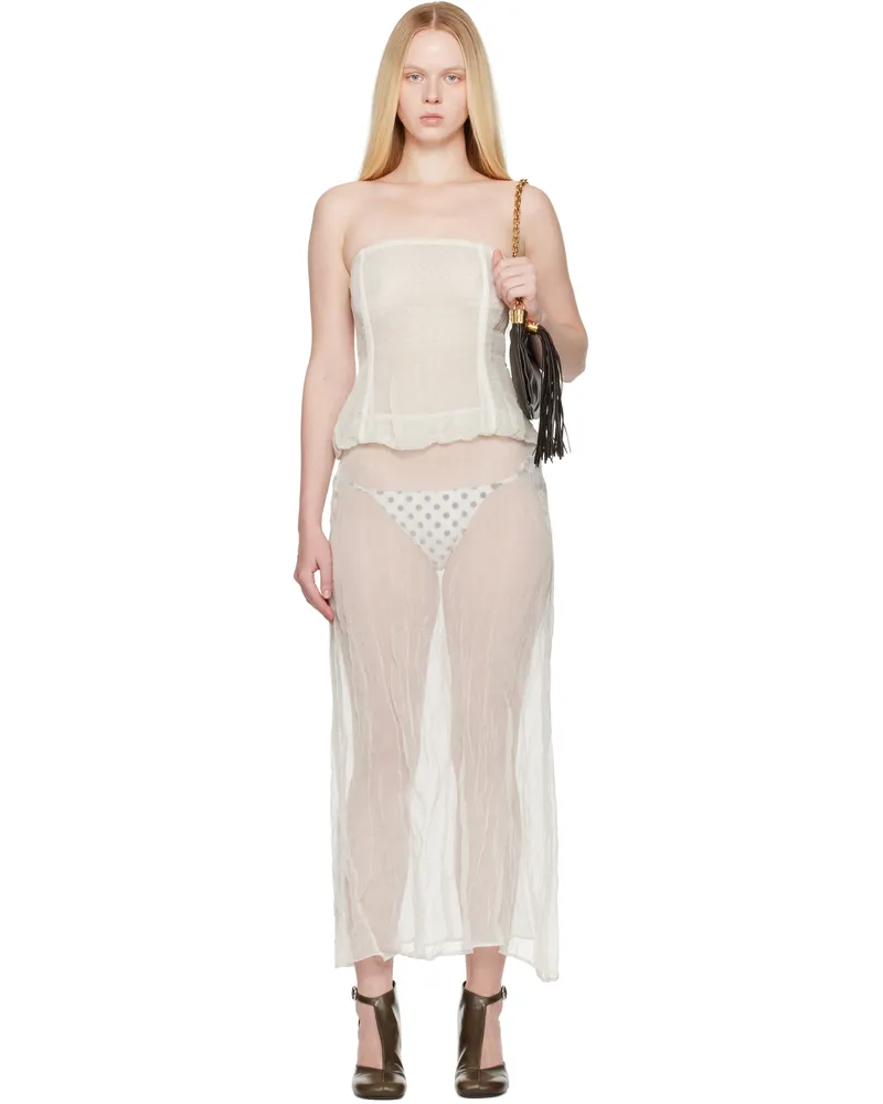 Paloma Wool Off-White Mansi Maxi Dress 10