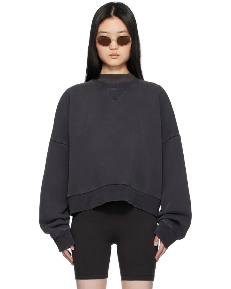 Entire Studios Navy Box Crew Sweatshirt Ink
