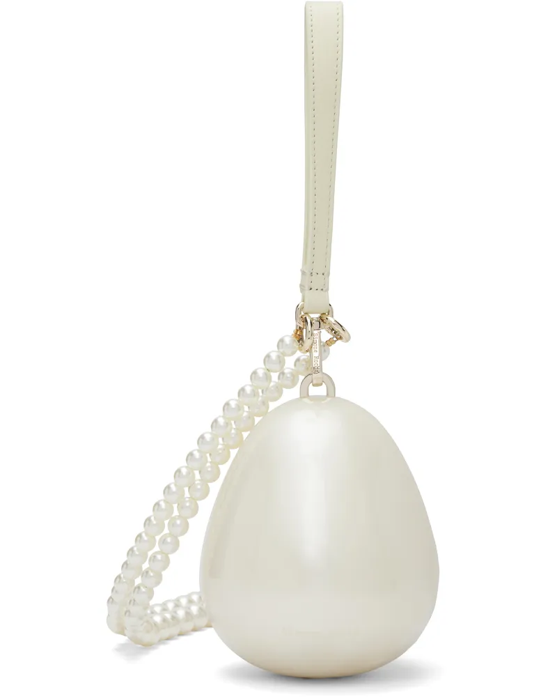 Simone Rocha Off-White Pearl Egg Bag Pearl