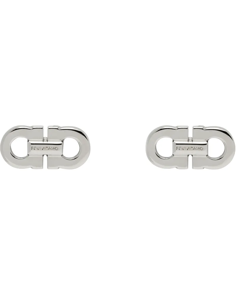 Ferragamo Double Gancini Cufflinks Palladio