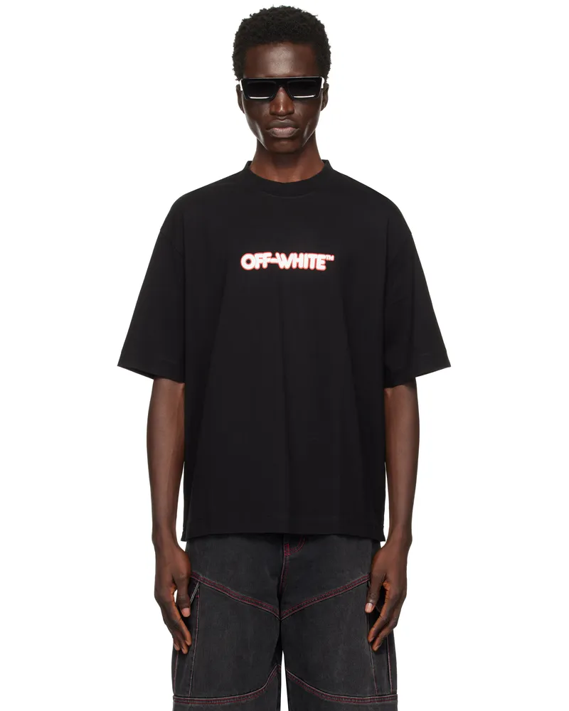 OFF-WHITE Black Round Logo Skate T-shirt Black