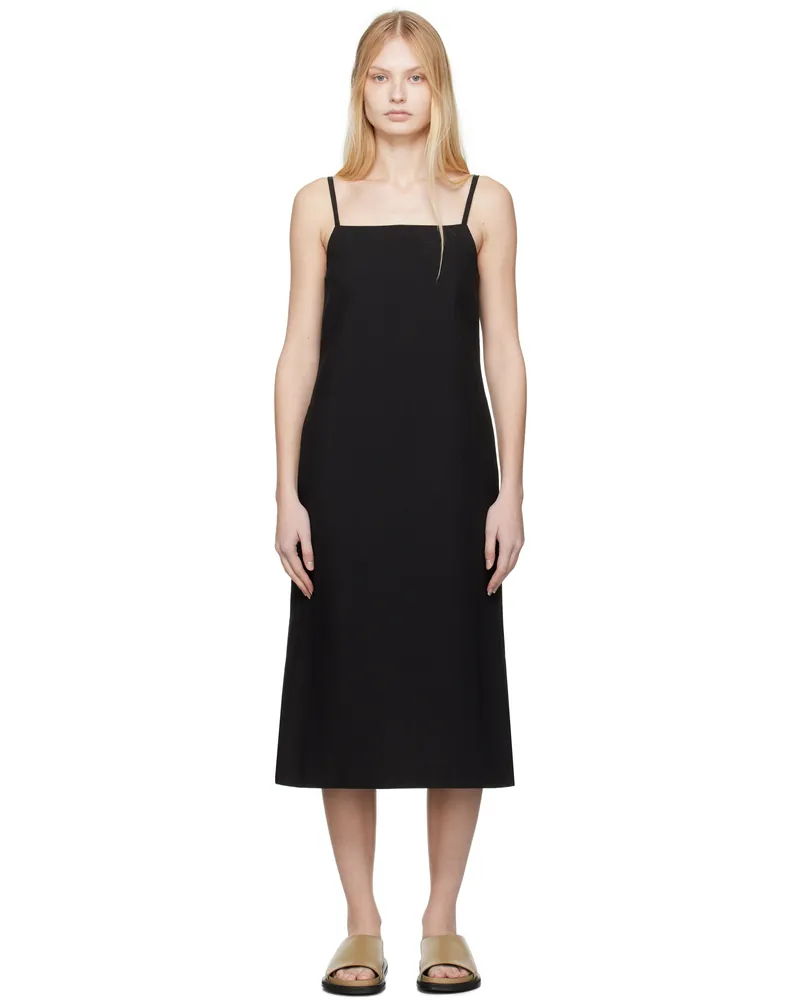 Studio Nicholson Black Danae Midi Dress Black