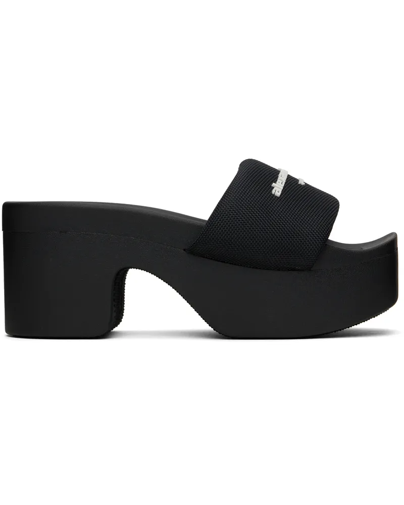 Alexander Wang Black AW Platform Heeled Sandals Black