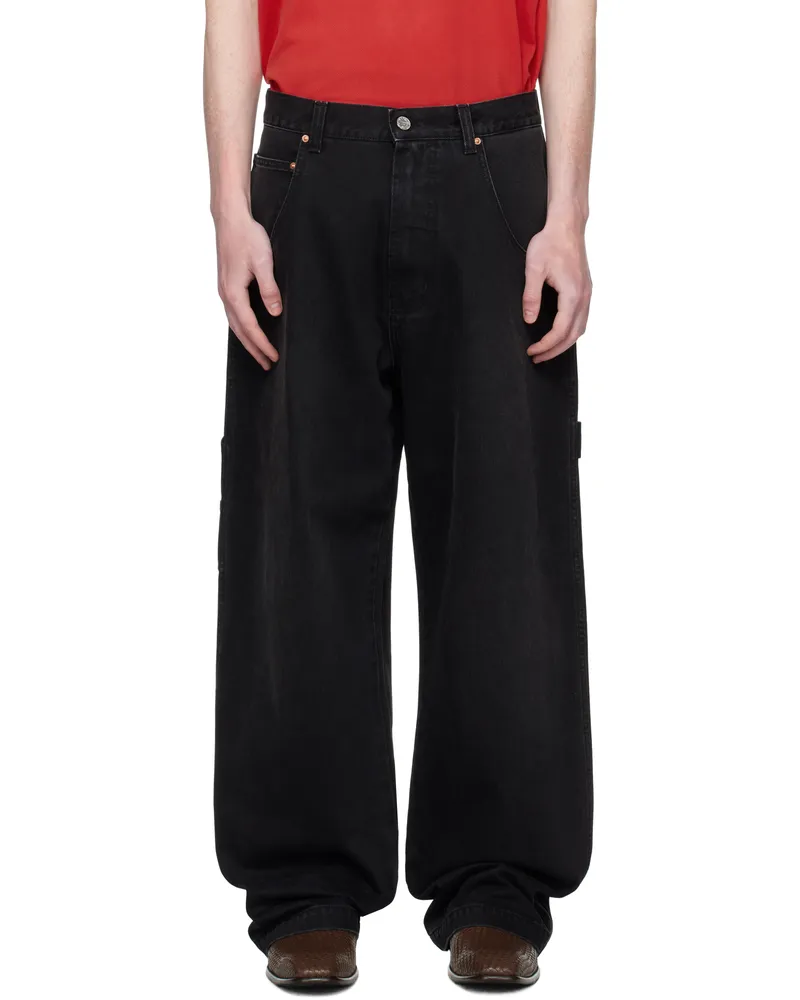 VETEMENTS Black Hip-Hop Jeans Vintage