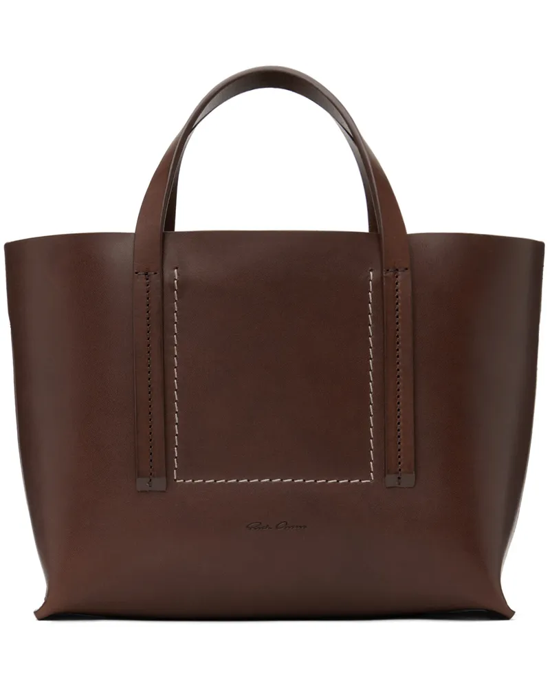 Rick Owens Burgundy Porterville Mini Shopper Tote 93