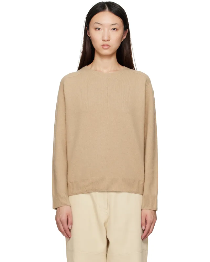 LE 17 SEPTEMBRE Beige Raglan Sweater Camel