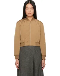 Max Mara Brown Fachiro Bomber Camel