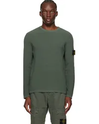 Stone Island Khaki Patch Sweater Vmusk