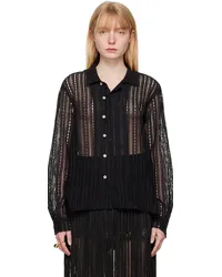 BODE Black Meandering Shirt Black