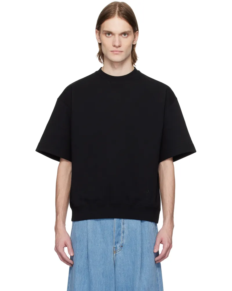 Jil Sander Black Crew-Neck T-shirt 001