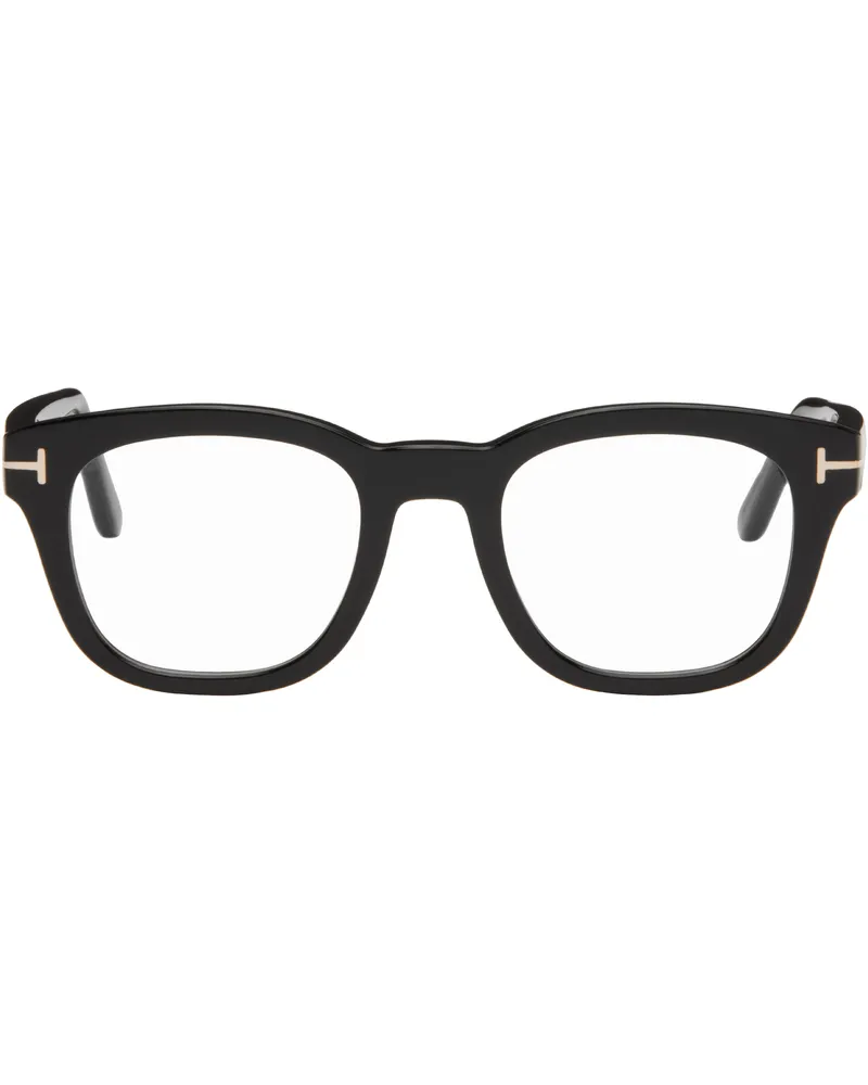 Tom Ford Black Blue Block Soft Square Glasses 001
