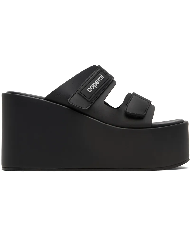 COPERNI Black Patch Wedge Sandals Black