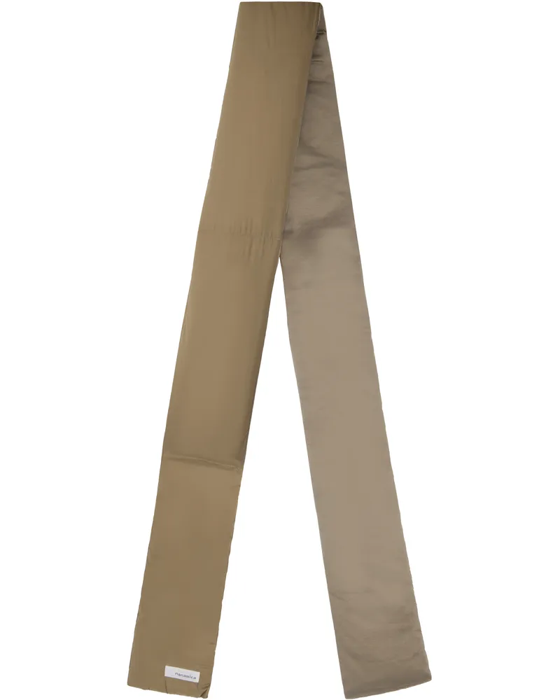 nanamica Beige Down Muffler Scarf Be