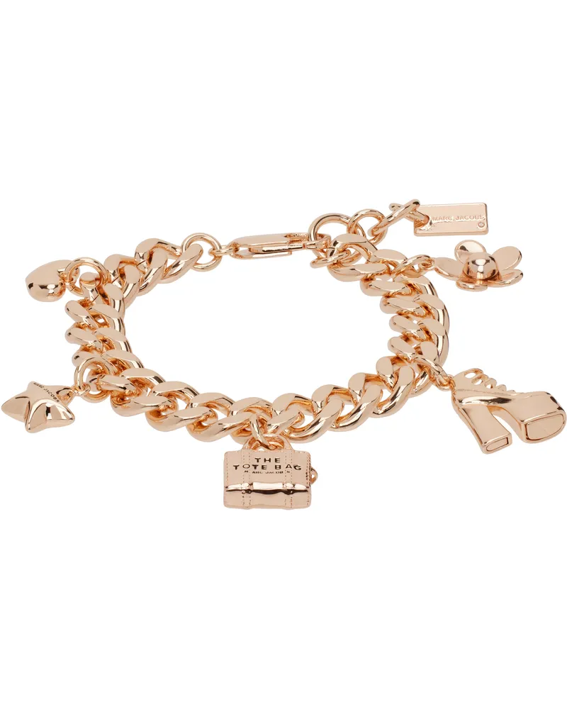 Marc Jacobs Rose Gold 'The Mini Icon Charm' Bracelet 689