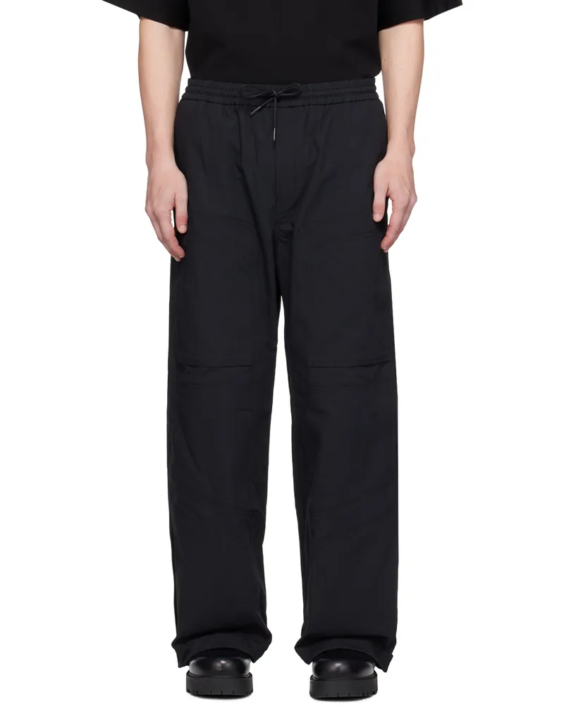 JUUN.J Black Structured Trousers 5