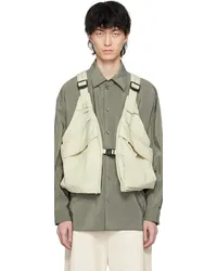 Christophe Lemaire Gray Multi-Pocket Vest Bklight