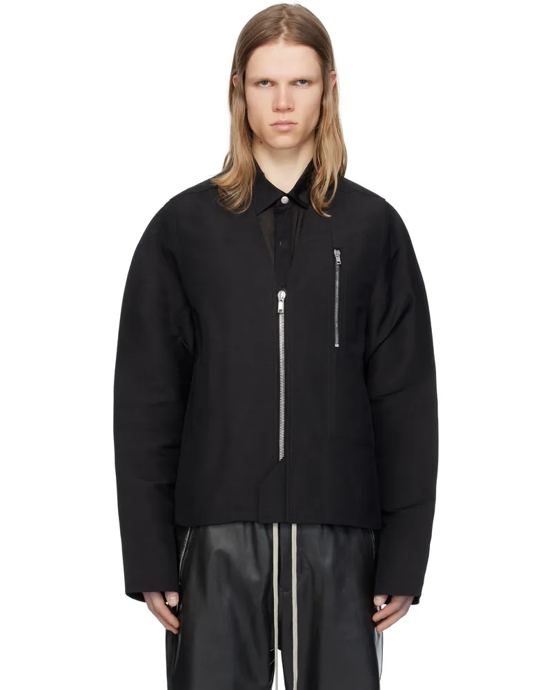 Rick Owens Black Hollywood V Safety Jacket 09