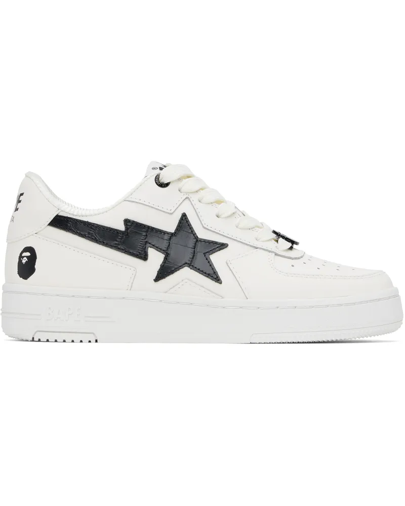 BAPE Off-White & Black 'BAPE' STA ICON Sneakers Black