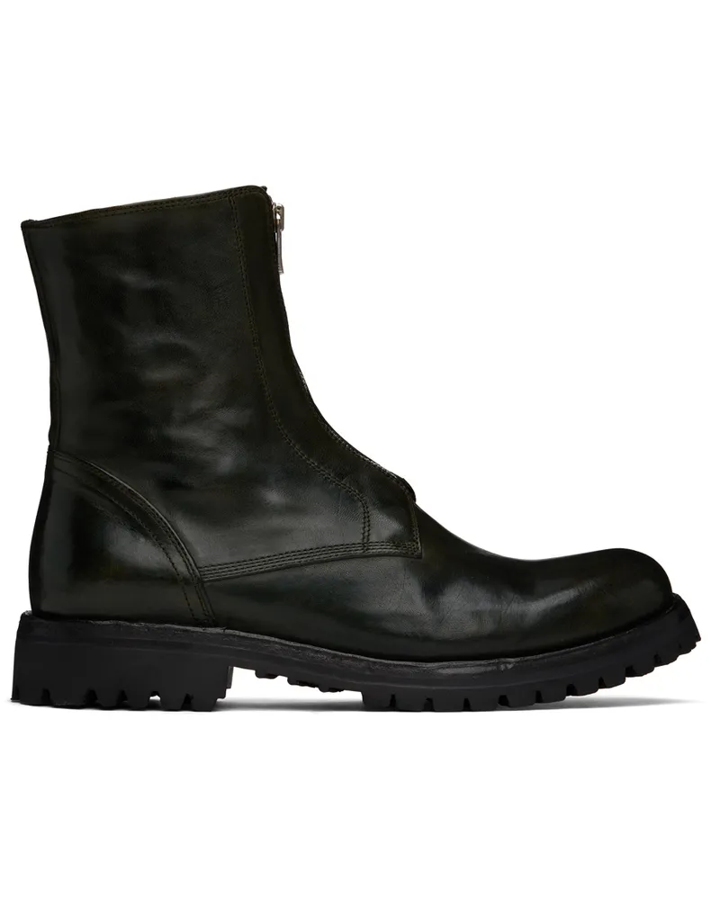 Officine Creative Italia Green Ikonic 003 Boots Bosco