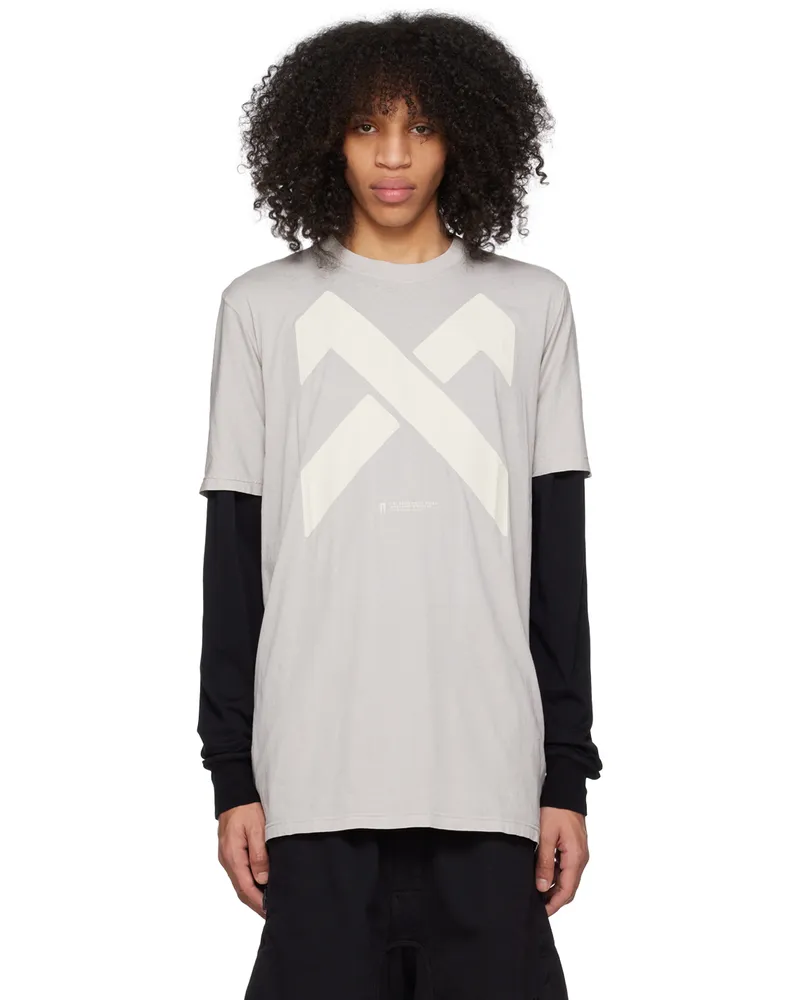 Boris Bidjan Saberi Gray Garment-Dyed T-Shirt Light