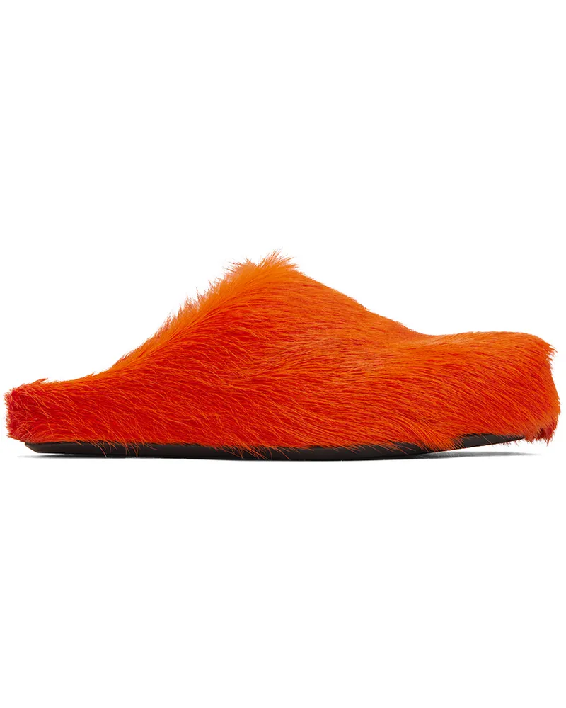 Marni Orange Fussbett Sabot Loafers 00r35