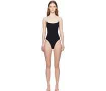 Black Stripe Edge Swimsuit