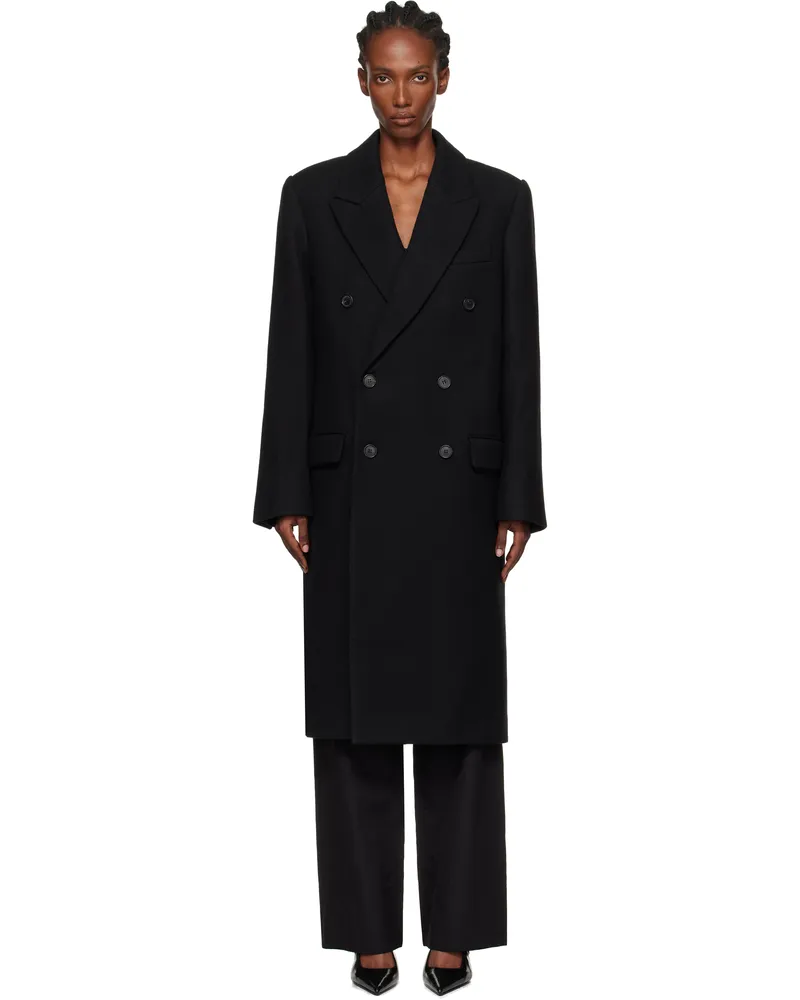 WARDROBE.NYC Black Double Breasted Coat Black
